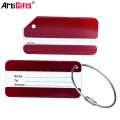 Custom design souvenir metal aluminum luggage tag